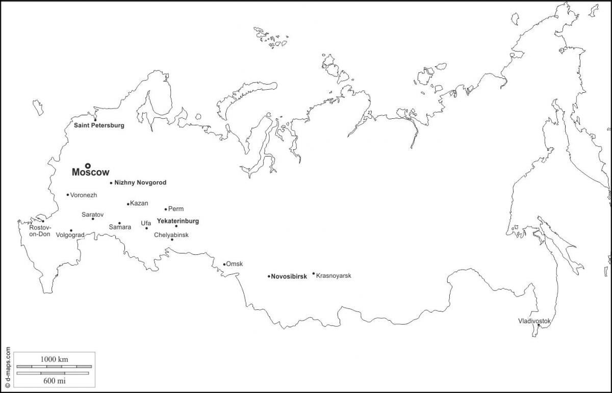 Pusta mapa Rosji