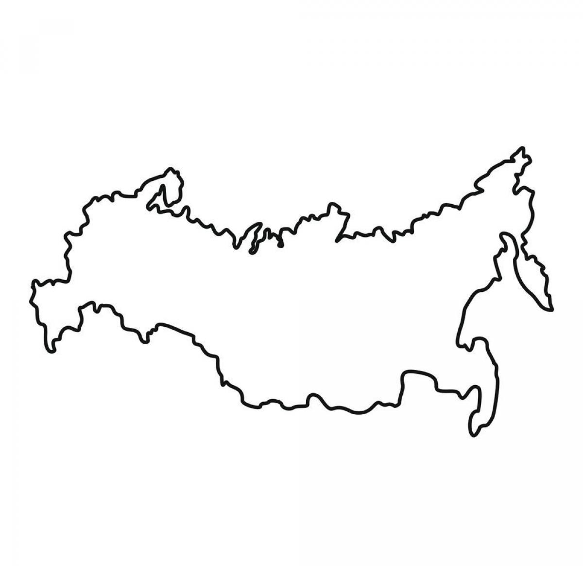 Mapa konturowa Rosji