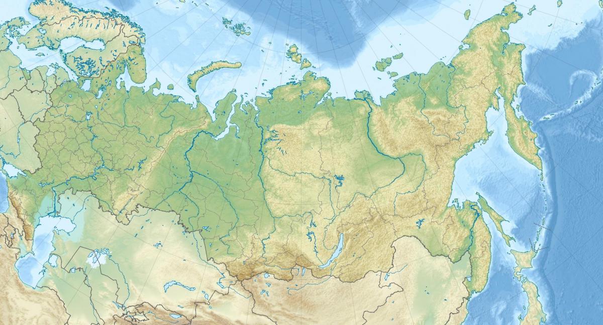 Mapa gór w Rosji